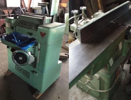 カンナ盤（自動・手押・超仕上げ）の外観