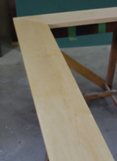 メープルのキッチンカウンター用芯木