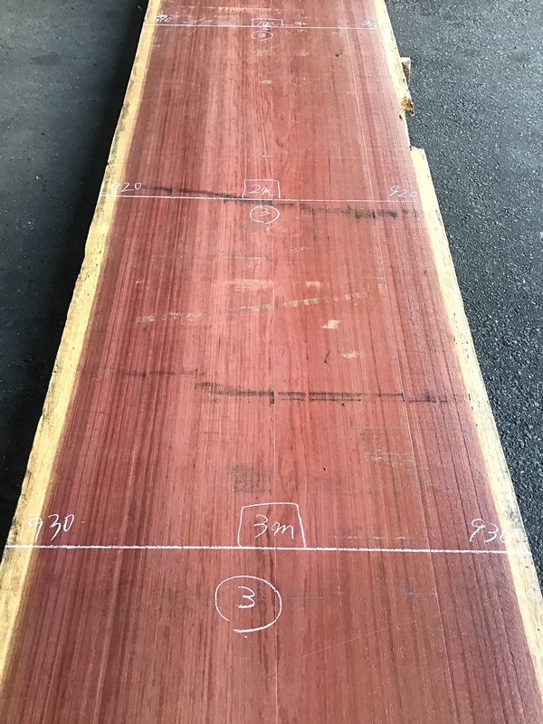 パープルウッド　無垢　1枚板　天板　レトロ NO3 パープルハート一枚板 | 高級木材 - 一枚板無垢テーブル専門店｜一